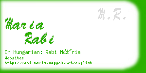 maria rabi business card